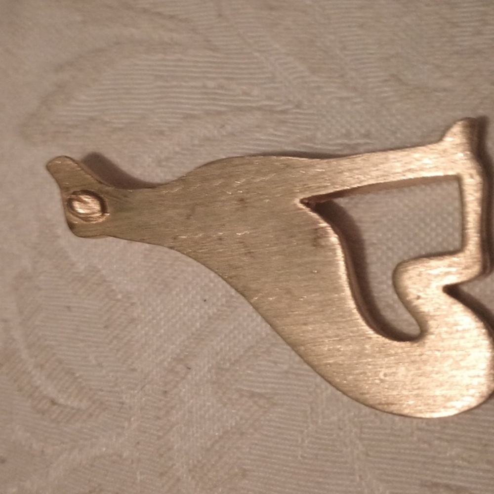 Vintage Greyhound dog brooch mareska costume jewelry